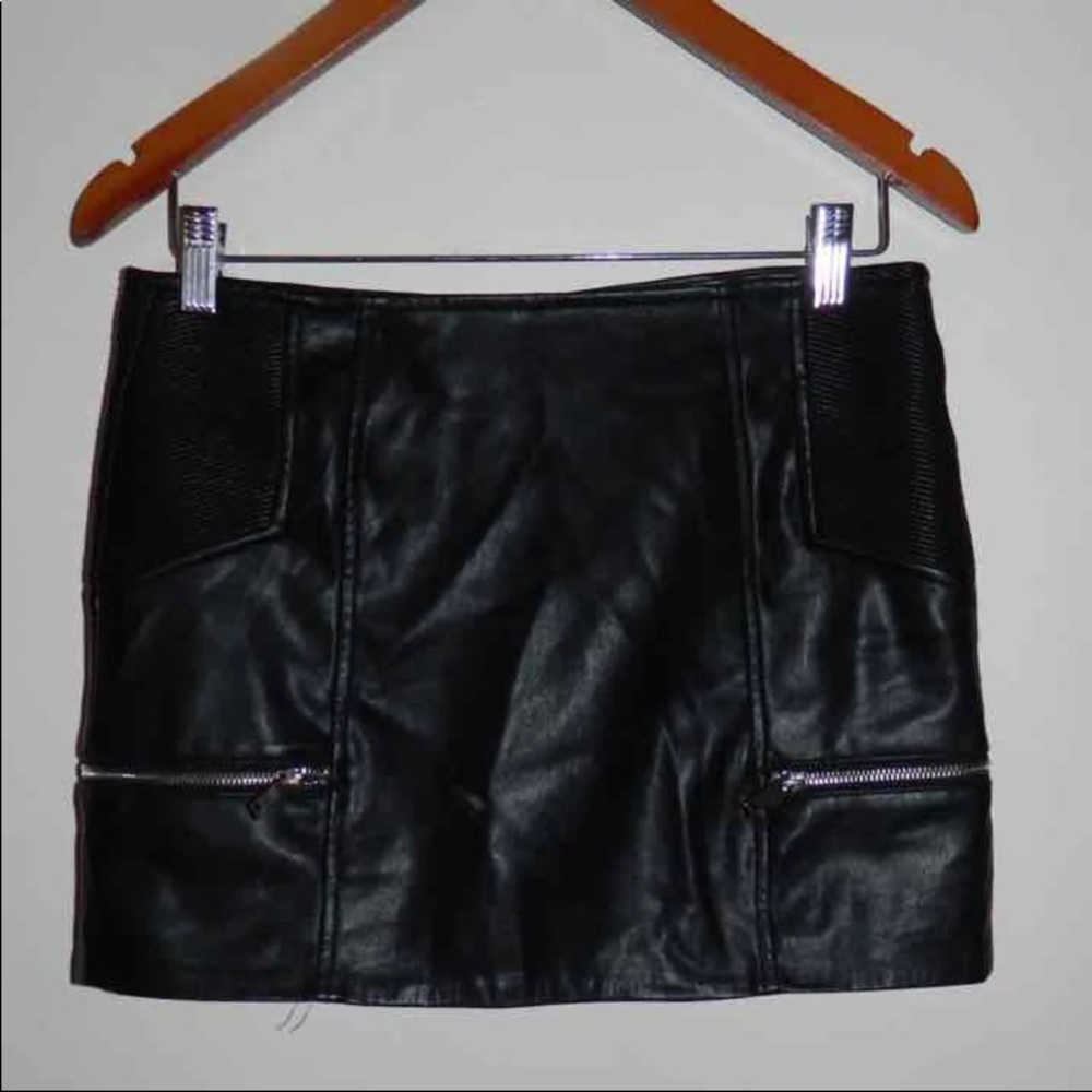Leather Mini Skirt